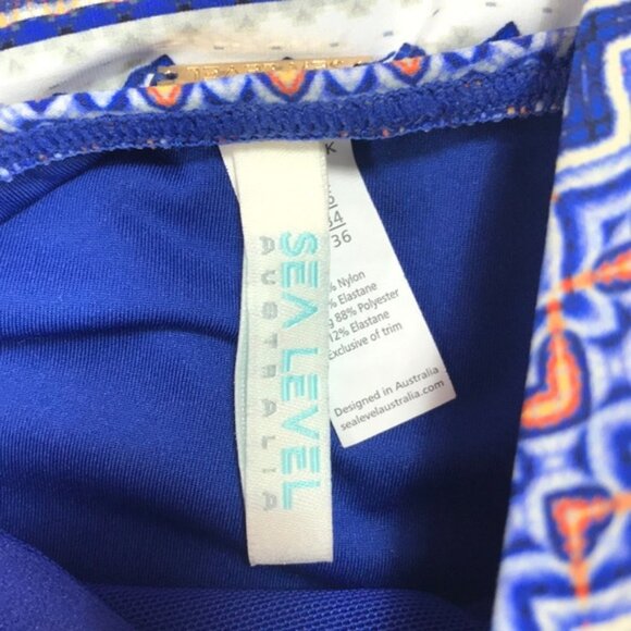 NWOT Sea Level Paneled Print Tankini Top - Picture 4 of 7
